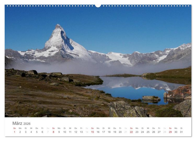 Produktbild: Magie Matterhorn (hochwertiger Premium Wandkalender 2026 DIN A2 quer), Kunstdruck in Hochglanz