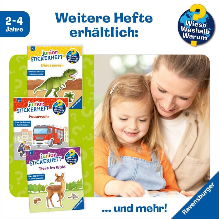 Produktbild: Wieso? Weshalb? Warum? junior Stickerheft - Tiere der Welt