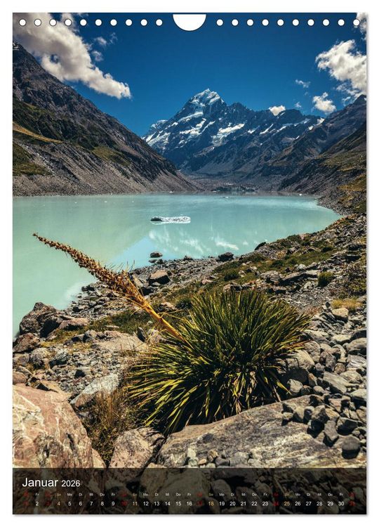 Produktbild: NEUSEELAND - TRAUMZIEL AM ANDEREN ENDE DER WELT (Wandkalender 2026 DIN A4 hoch), CALVENDO Monatskalender