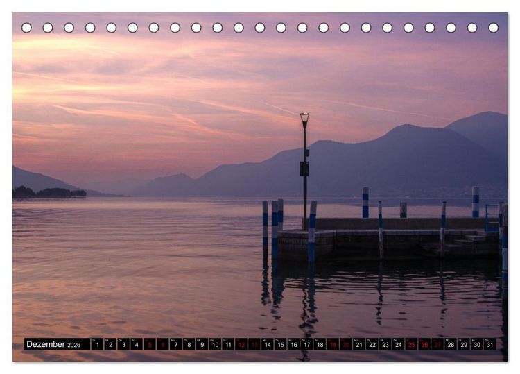 Produktbild: Romantischer Lago d'Iseo (Tischkalender 2026 DIN A5 quer), CALVENDO Monatskalender