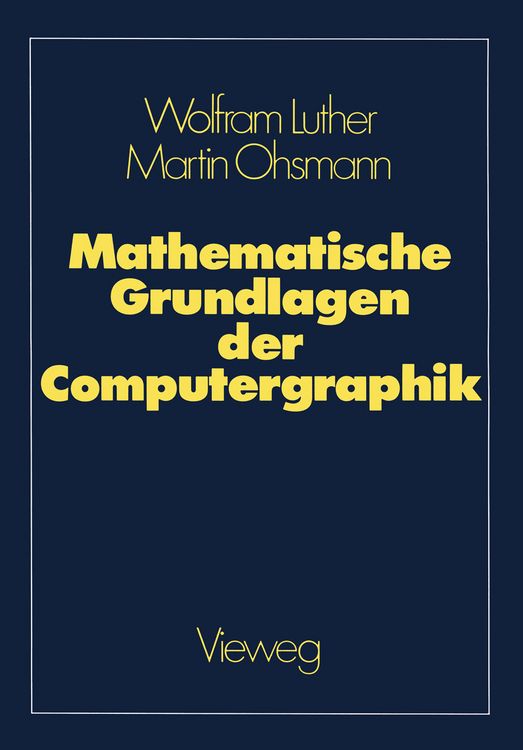 Produktbild: Mathematische Grundlagen der Computergraphik