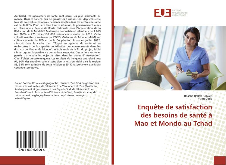 Produktbild: Enqu&ecirc;te de satisfaction des besoins de sant&eacute; &agrave; Mao et Mondo au Tchad