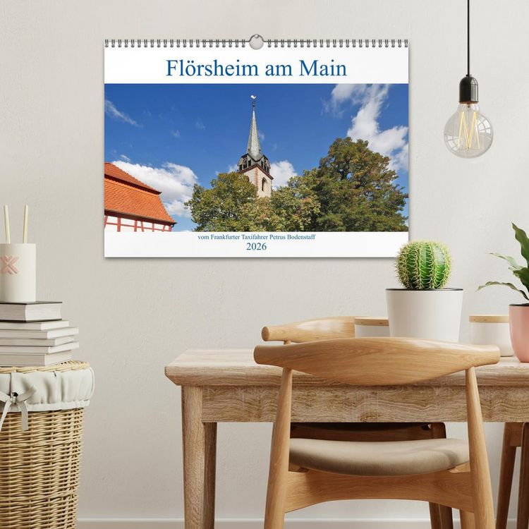Produktbild: Fl&ouml;rsheim am Main vom Frankfurter Taxifahrer Petrus Bodenstaff (Wandkalender 2026 DIN A3 quer), CALVENDO Monatskalender