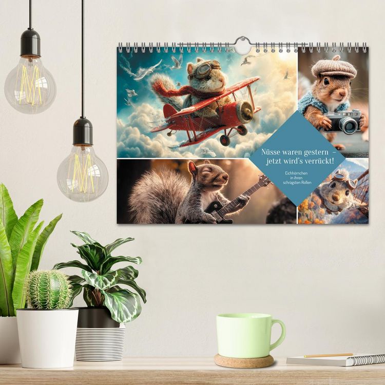 Produktbild: N&uuml;sse waren gestern &ndash; jetzt wird&rsquo;s verr&uuml;ckt! (Wandkalender 2026 DIN A4 quer), CALVENDO Monatskalender