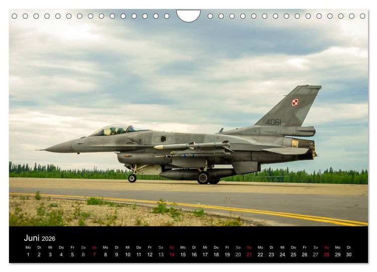 Produktbild: F-16 Fliegende Legende (Wandkalender 2026 DIN A4 quer), CALVENDO Monatskalender