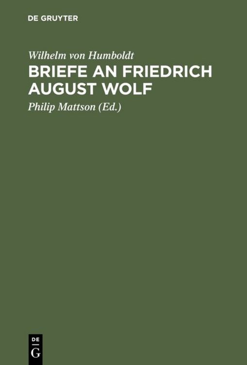 Produktbild: Briefe an Friedrich August Wolf