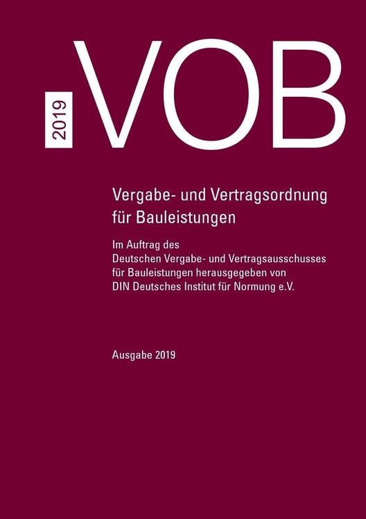 Produktbild: VOB Gesamtausgabe 2019