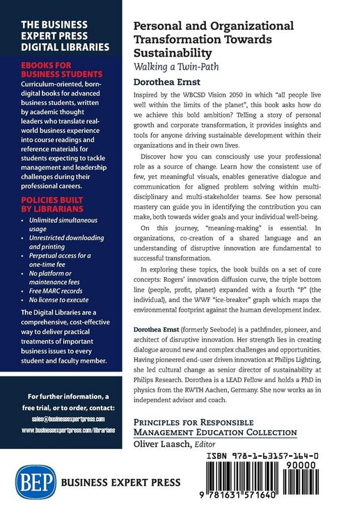 Produktbild: Personal and Organizational Transformation towards Sustainability