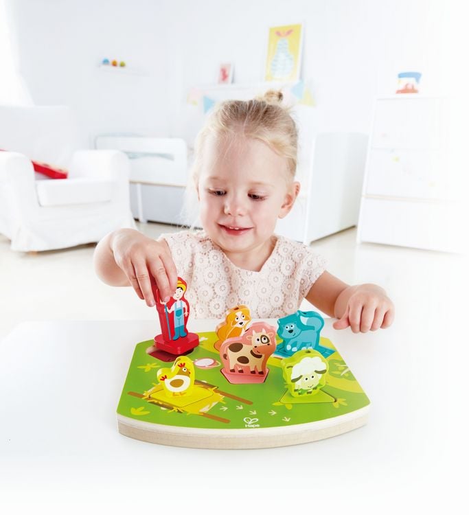 Produktbild: Bauernhof-Ger&auml;usche-Puzzle / 7 Teile