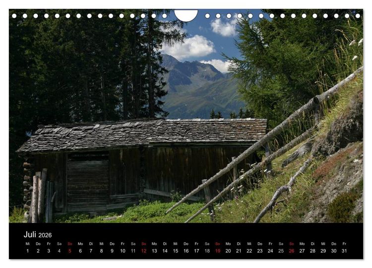 Produktbild: Osttiroler Impressionen (Wandkalender 2026 DIN A4 quer), CALVENDO Monatskalender