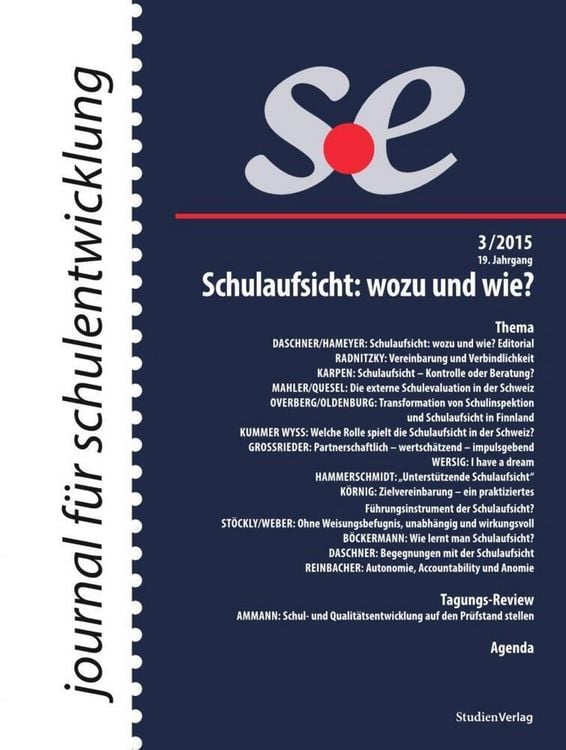 Produktbild: Journal f&uuml;r schulentwicklung 3/2015