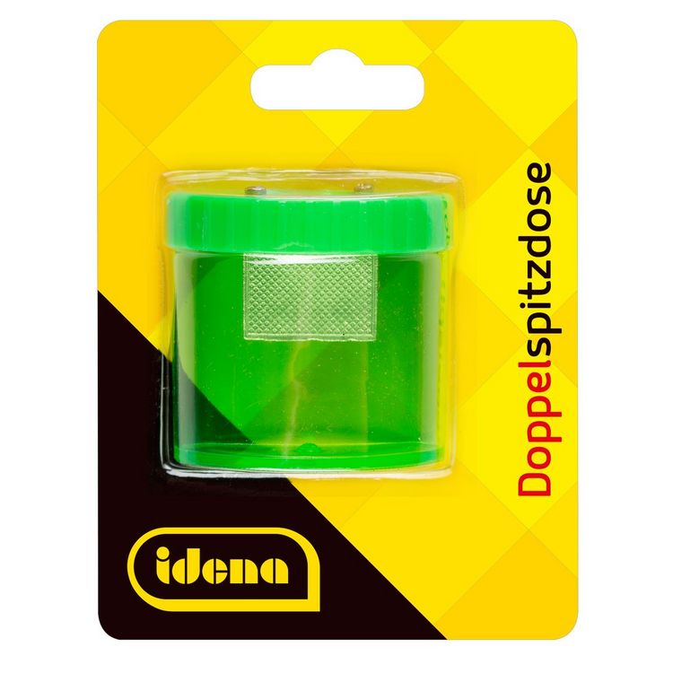 Produktbild: Idena Doppelspitzdose oval 4fach sortiert Blister