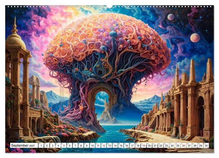 Produktbild: Mykologische Metamorphosen (Wandkalender 2027 DIN A2 quer), CALVENDO Monatskalender