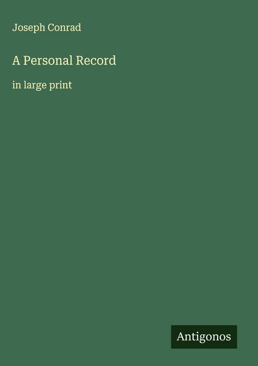 Produktbild: A Personal Record