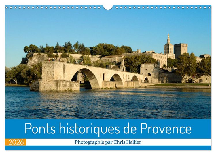 Produktbild: Ponts historiques de Provence (Calendrier mural 2026 DIN A3 vertical), CALVENDO calendrier mensuel