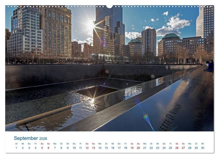 Produktbild: Die New Yorker City (Wandkalender 2026 DIN A2 quer), CALVENDO Monatskalender