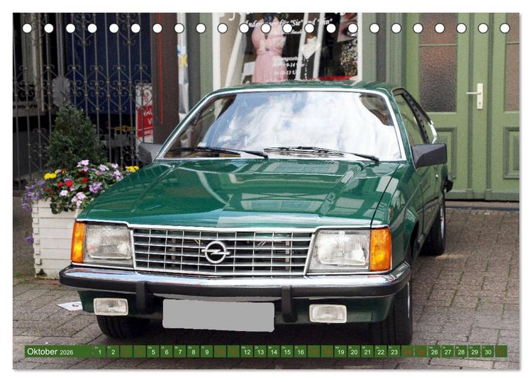 Produktbild: Opel Oldtimer mit dem Blitz (Tischkalender 2026 DIN A5 quer), CALVENDO Monatskalender