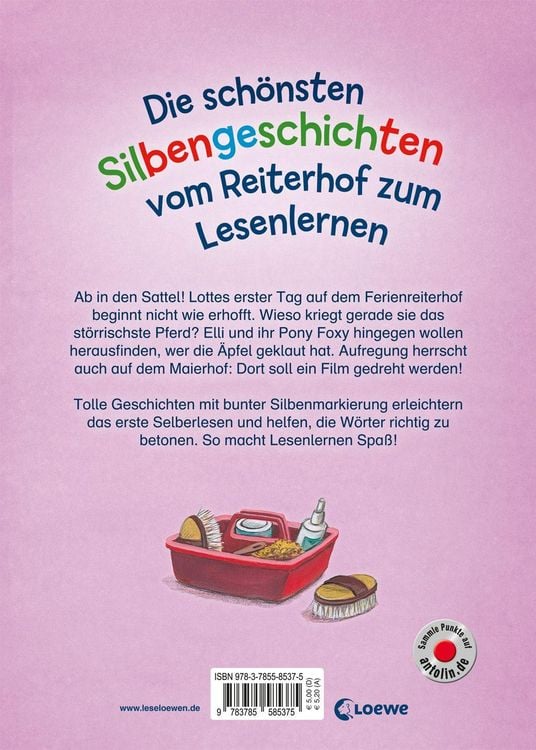 Produktbild: Lesel&ouml;wen - Das Original - Die sch&ouml;nsten Silbengeschichten vom Reiterhof zum Lesenlernen