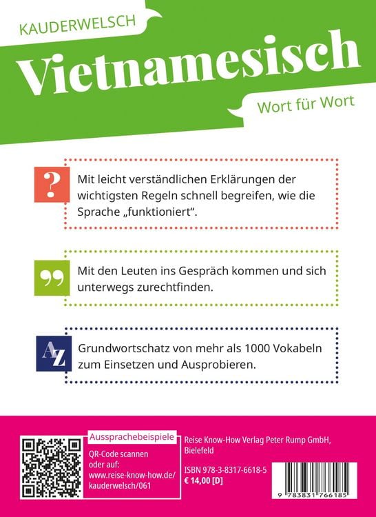 Produktbild: Reise Know-How Sprachf&uuml;hrer Vietnamesisch - Wort f&uuml;r Wort