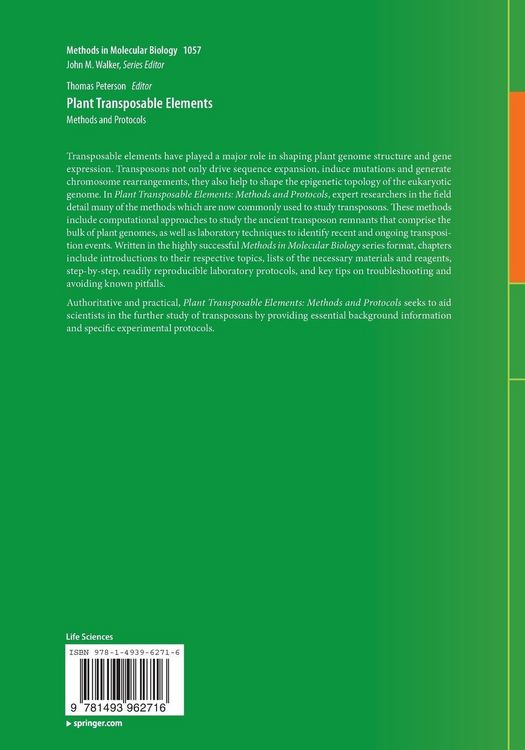 Produktbild: Plant Transposable Elements