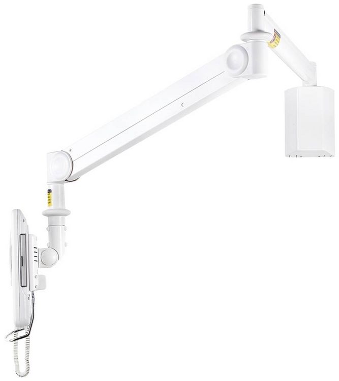 Produktbild: Neomounts FPMA-HAW100 Medical Monitor-Wandhalterung 1 Display(s) 25,4 cm (10") - 61 cm (24") Wei&szlig; H&ouml;henverstellbar, Neigbar, Schwenkbar, Ausziehbar