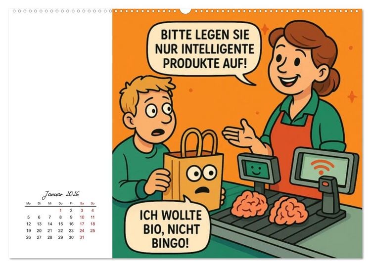 Produktbild: Job-Chaos total - voll Panne, voll verpeilt (hochwertiger Premium Wandkalender 2026 DIN A2 quer), Kunstdruck in Hochglanz