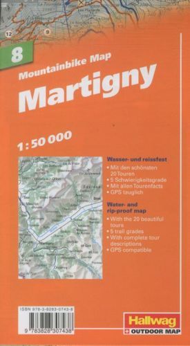 Produktbild: MTB-Karte 08 Martigny 1:50.000
