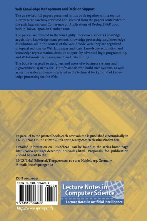 Produktbild: Web Knowledge Management and Decision Support