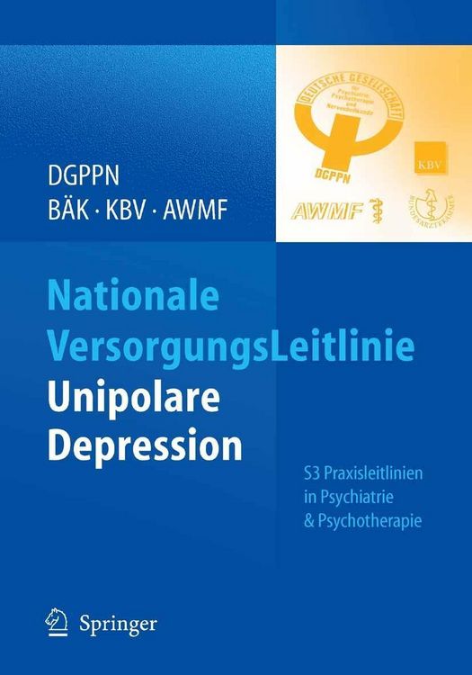 Produktbild: Nationale VersorgungsLeitlinie - Unipolare Depression