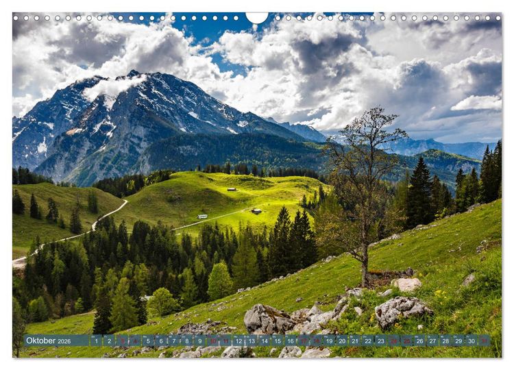Produktbild: Unterwegs im Berchtesgadener Land 2026 (Wandkalender 2026 DIN A3 quer), CALVENDO Monatskalender