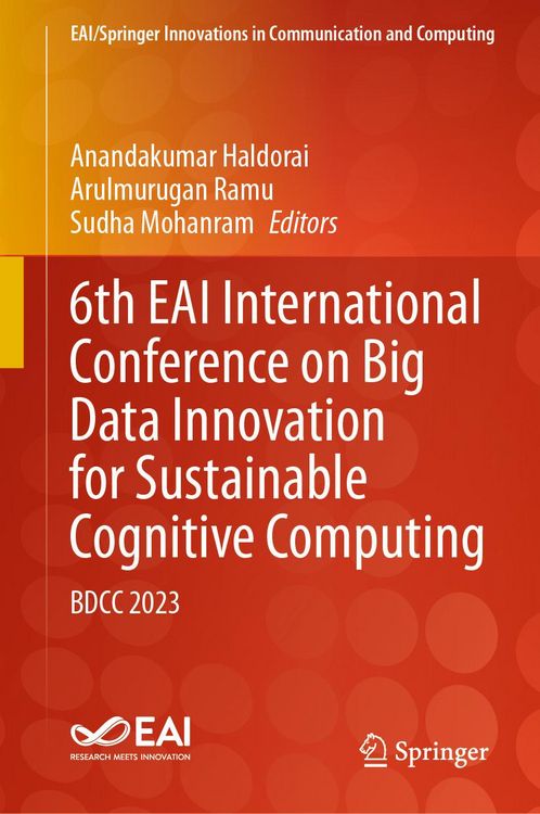 Produktbild: 6th EAI International Conference on Big Data Innovation for Sustainable Cognitive Computing