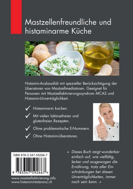 Produktbild: Mastzellenfreundliche und histaminarme K&uuml;che