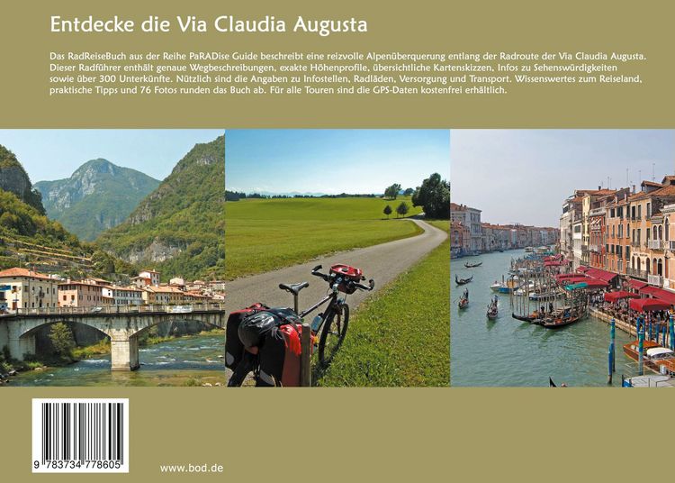 Produktbild: Das Via Claudia Augusta GPS RadReiseBuch