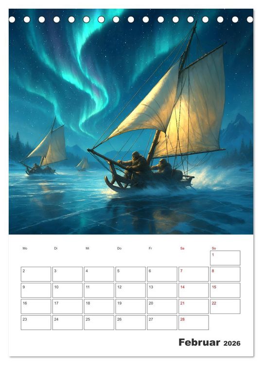 Produktbild: Im Reich des Windes (Tischkalender 2026 DIN A5 hoch), CALVENDO Monatskalender