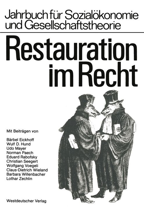 Produktbild: Restauration im Recht
