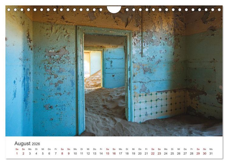 Produktbild: Kolmannskuppe Die Geisterstadt in der Sandw&uuml;ste (Wandkalender 2026 DIN A4 quer), CALVENDO Monatskalender
