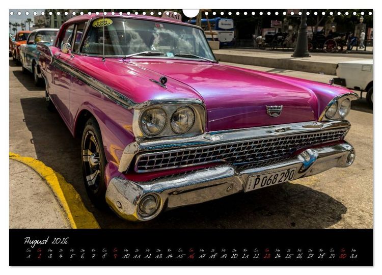 Produktbild: Kubas Klassische Automobile 2026 (Wandkalender 2026 DIN A3 quer), CALVENDO Monatskalender