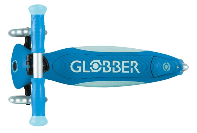 Produktbild: GLOBBER ELITE GLOW LIGHTS petrol, mit Leuchtrollen und Glow-Effekt
