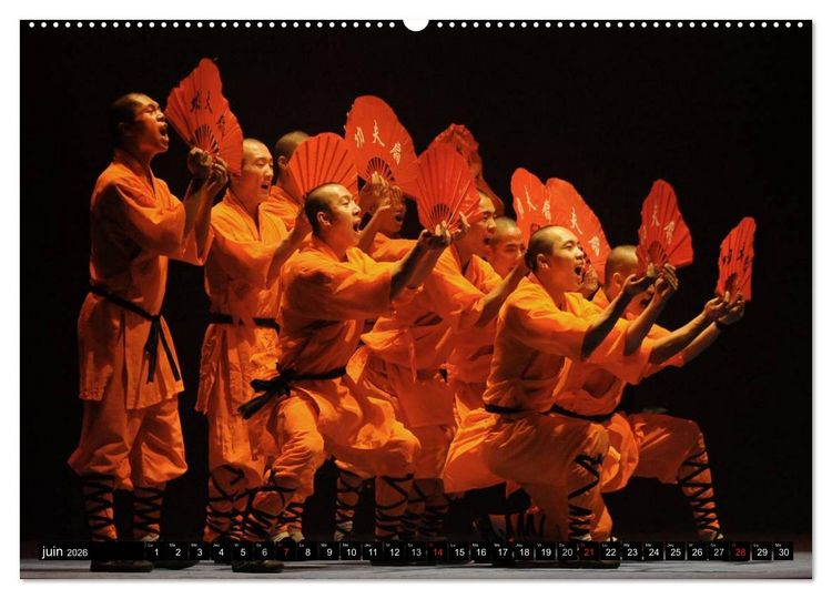 Produktbild: Kung Fu du Mont Song (Calendrier mural 2026 DIN A2 vertical) calendrier de bureau
