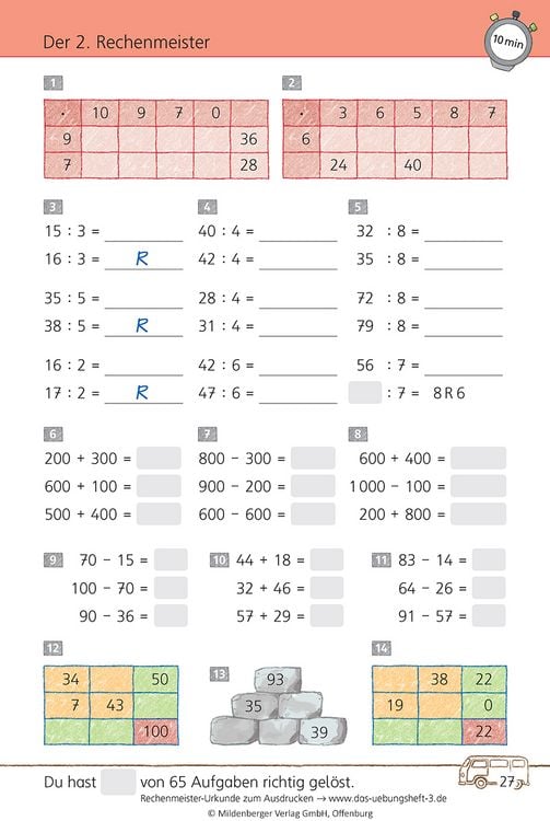Produktbild: Das &Uuml;bungsheft Mathematik 3 - &Uuml;berarbeitete Neuauflage