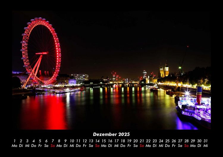 Produktbild: London 2025 Fotokalender DIN A3