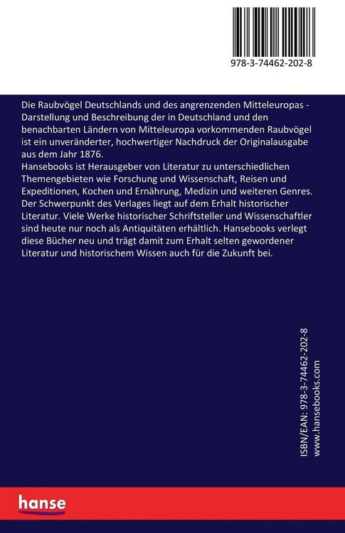 Produktbild: Die Raubv&ouml;gel Deutschlands und des angrenzenden Mitteleuropas