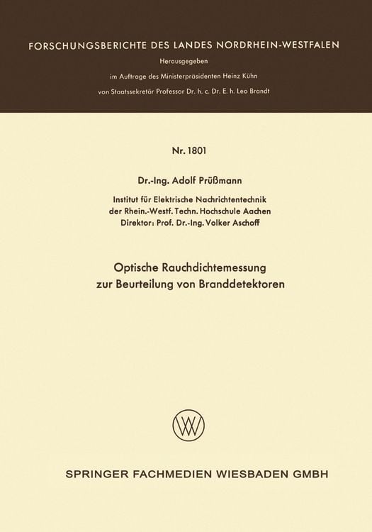 Produktbild: Optische Rauchdichtemessung zur Beurteilung von Branddetektoren