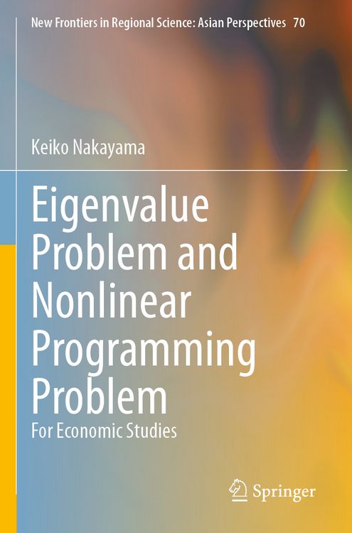 Produktbild: Eigenvalue Problem and Nonlinear Programming Problem