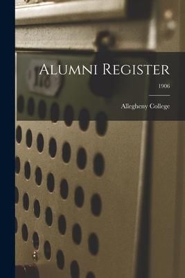 Produktbild: Alumni Register; 1906