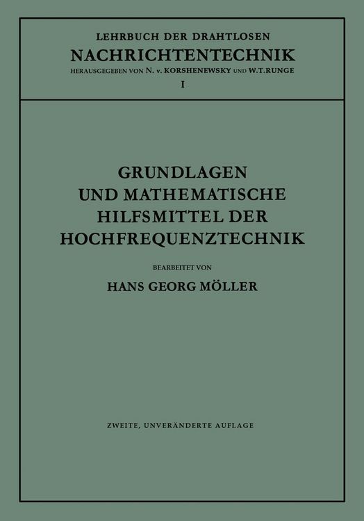 Produktbild: Grundlagen und mathematische Hilfsmittel der Hochfrequenztechnik