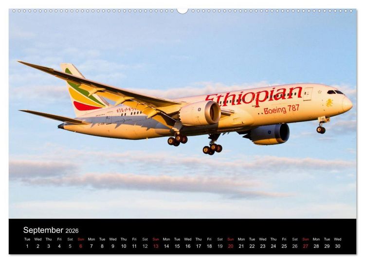 Produktbild: World of Planes (High Quality Premium Wall Calendar 2026 DIN A2 landscape),CALVENDO 12 Month Wall Calendar