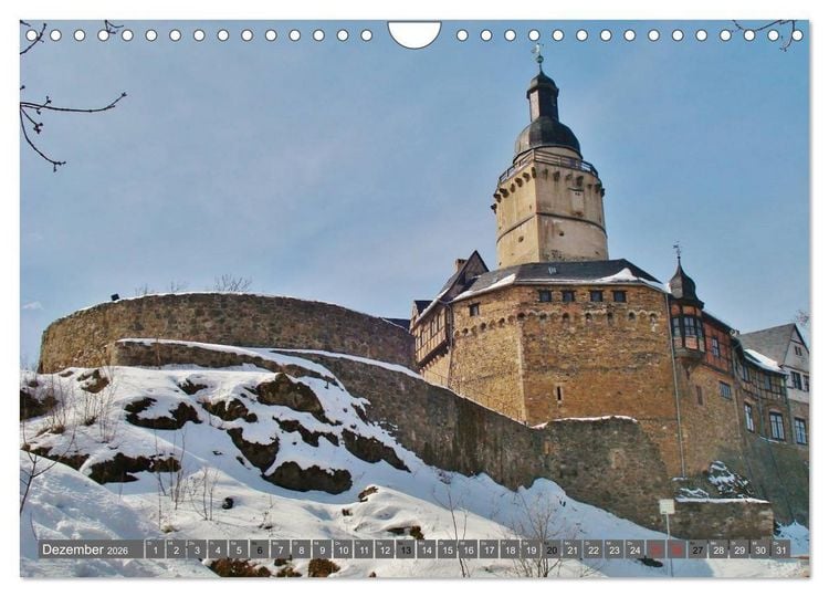 Produktbild: Burgromantik Burgen und Schl&ouml;sser in Deutschland (Wandkalender 2026 DIN A4 quer), CALVENDO Monatskalender