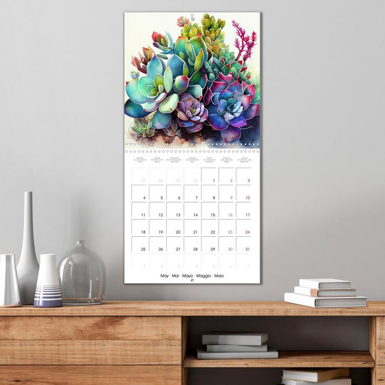 Produktbild: The Art of Succulents and Cacti (Wall Calendar 2026 12 &times; 12 Inch) CALVENDO 12 Month Wall Calendar