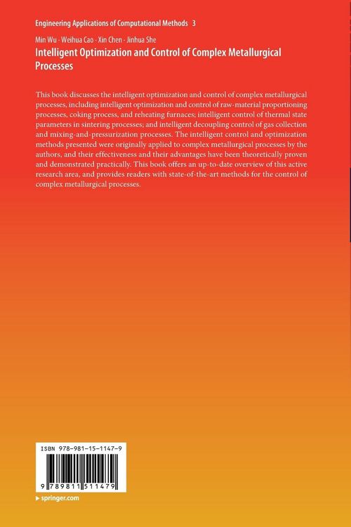 Produktbild: Intelligent Optimization and Control of Complex Metallurgical Processes